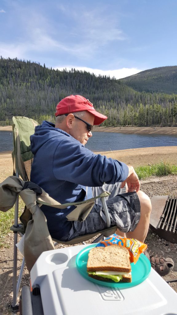 Dave camping at Lake Granby